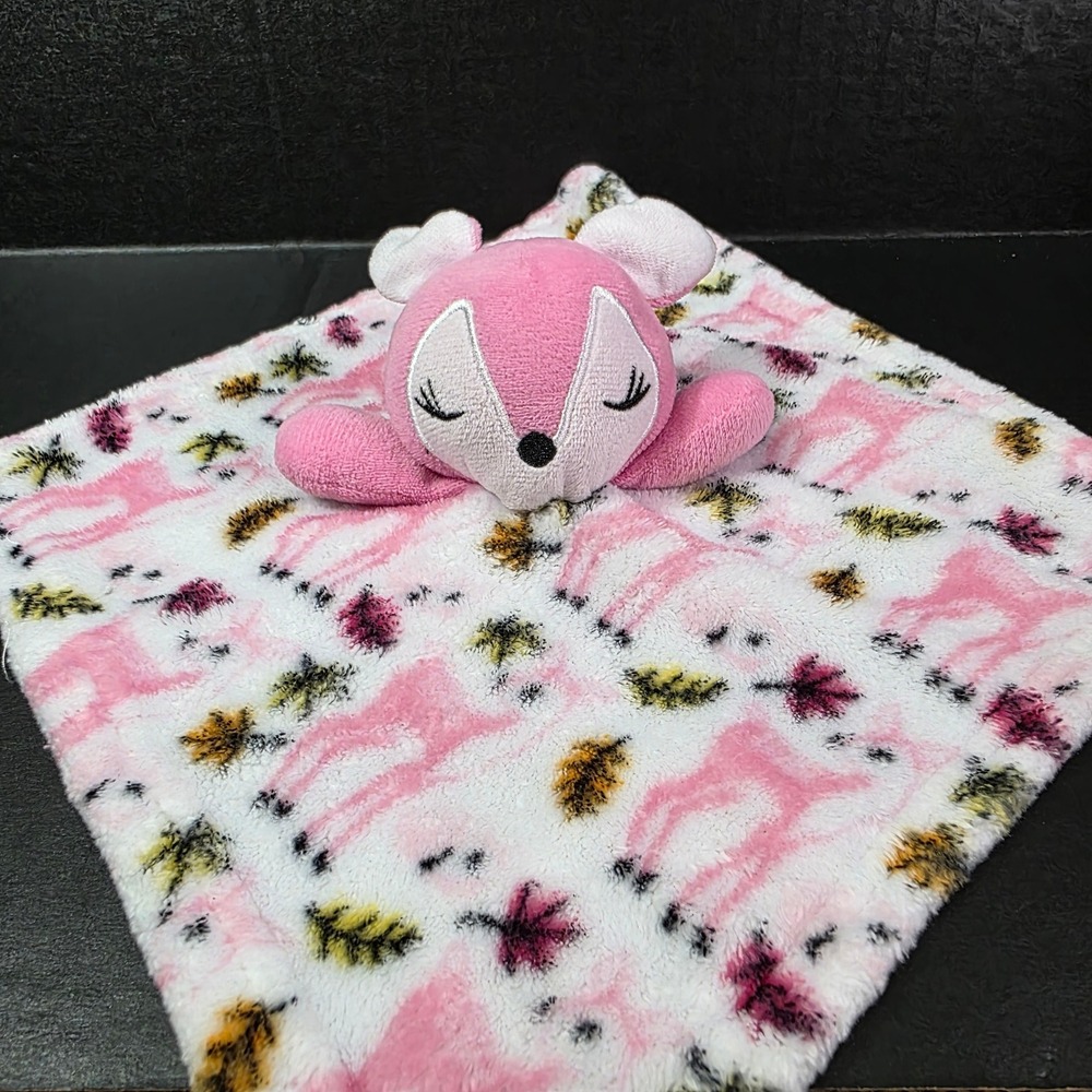 Le Bebe Favorite Pink Deer‎ Lovey Security Blanket Plush Baby Snuggler 2022